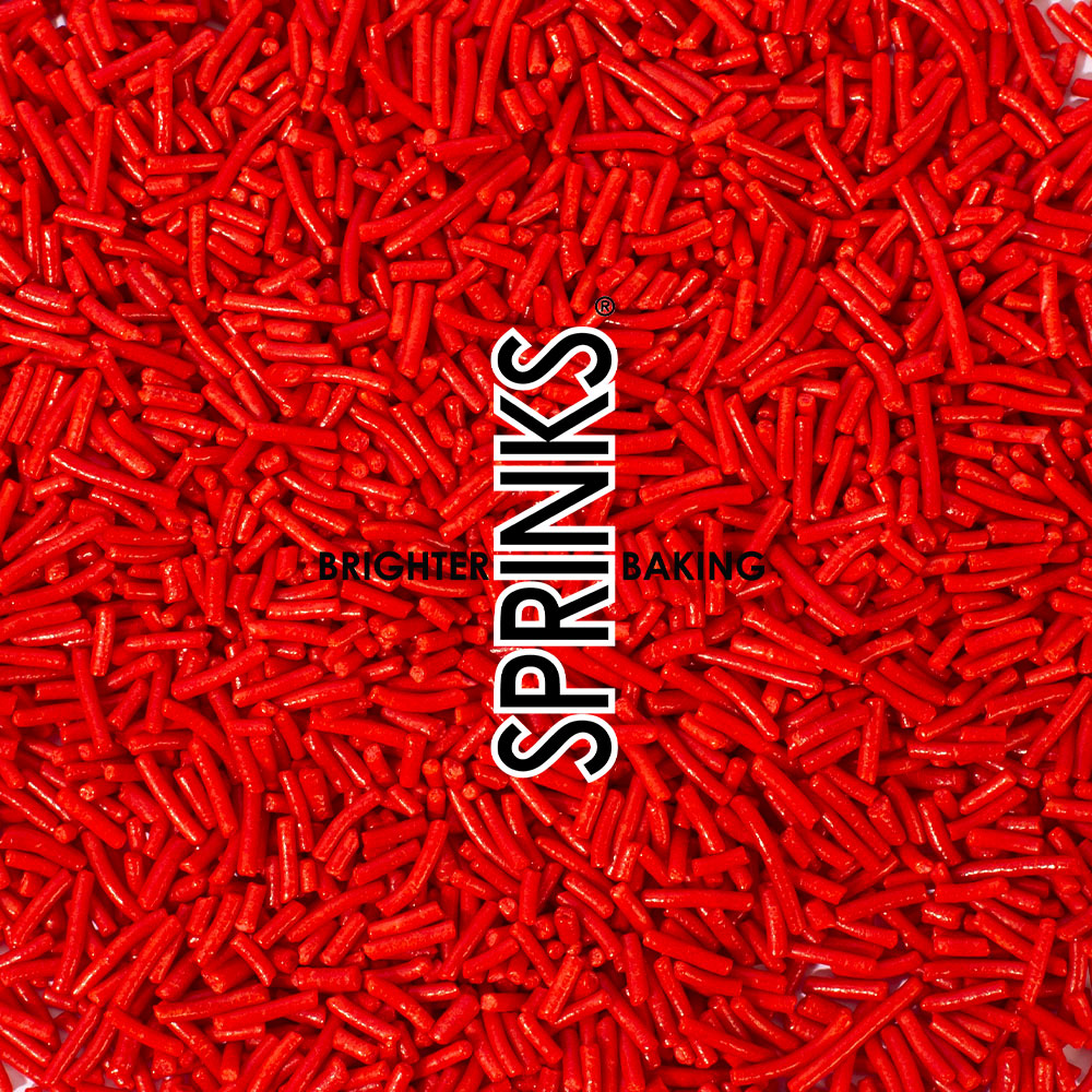 Jimmies 1mm RED (60g) - by Sprinks