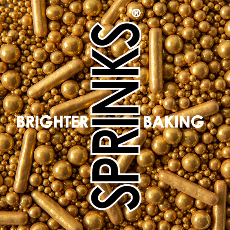 BUBBLE & BOUNCE MATTE GOLD (75g) Sprinkles - by Sprinks