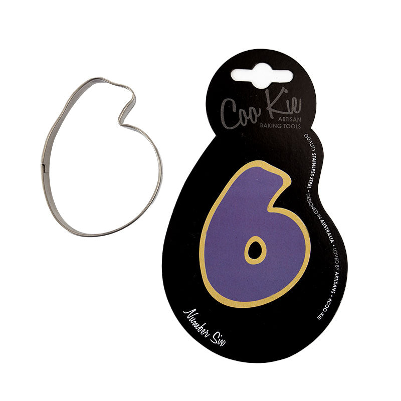 Coo Kie NUMBER 6 Cookie Cutter
