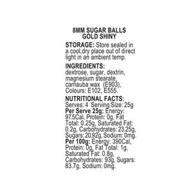 SPRINK'D | SUGAR BALLS | GOLD | 8MM | 60G