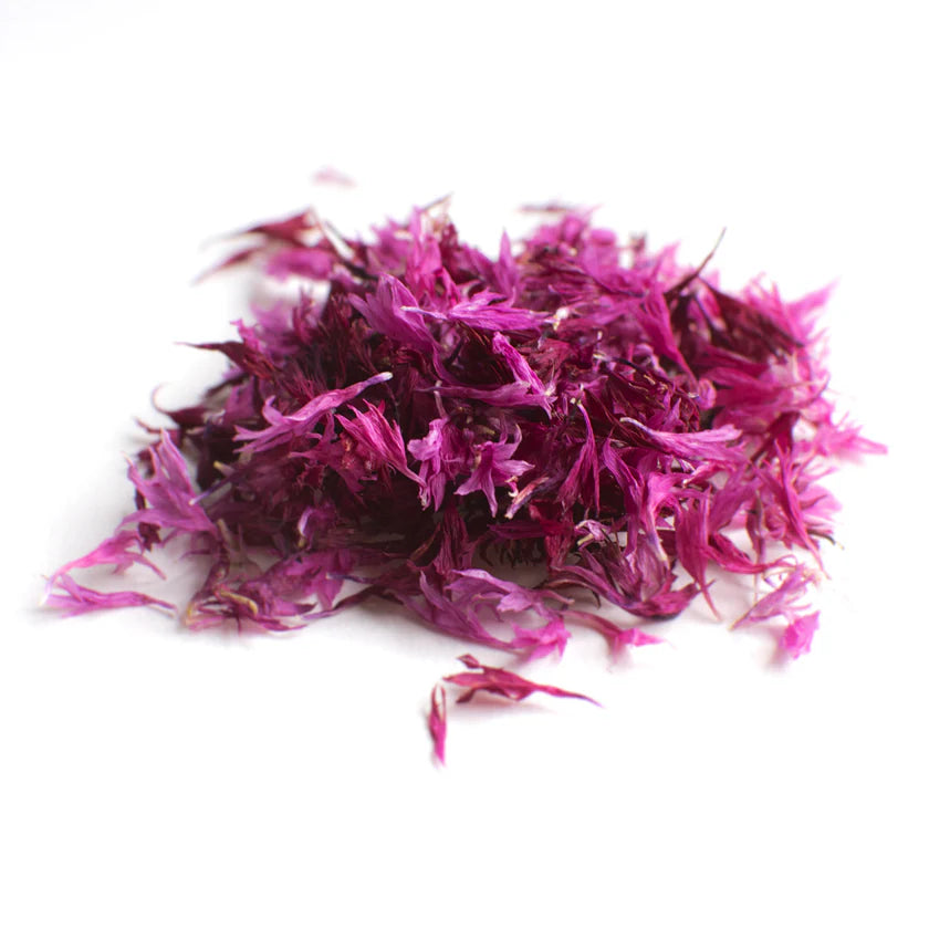 Dried Edible Flowers Australian Cornflower Pink Jar