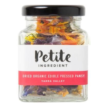 Australian Dried Edible Flowers Pressed Pansy Jar
