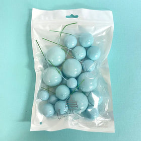 Baby Blue Deco Foam Ball Round Cake Topper (20 piece)