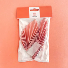Baby Pink Deco Fan Cake Topper (2 piece)