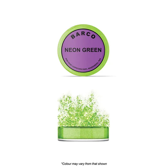 Barco Flitter Glitter Neon Green 10ml