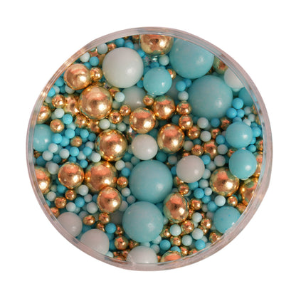 BLUE VELVET Mixed Pearls Sprinkles (70g) - by Sprinks