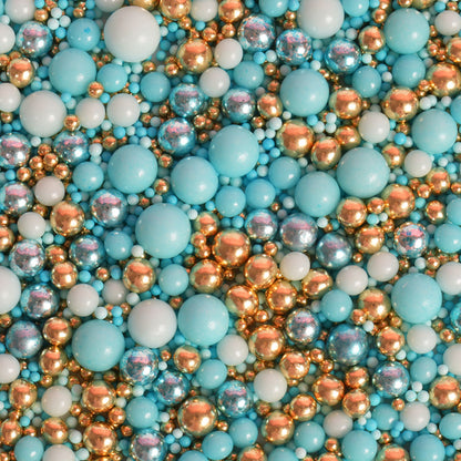 BLUE VELVET Mixed Pearls Sprinkles (70g) - by Sprinks