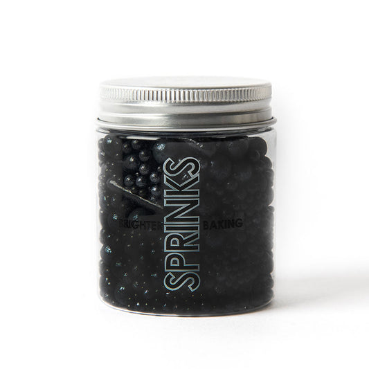 BUBBLE & BOUNCE BLACK (75g) Sprinkles - by Sprinks