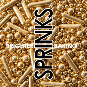 BUBBLE & BOUNCE SHINY GOLD (75g) Sprinkles - by Sprinks