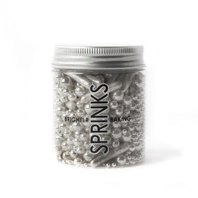 BUBBLE & BOUNCE SILVER (75g) Sprinkles - by Sprinks