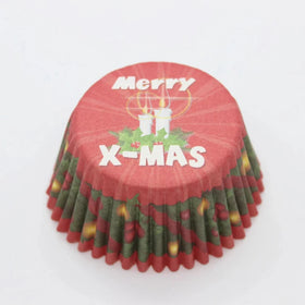Christmas Red Mini Baking Cups (#360) 240pcs