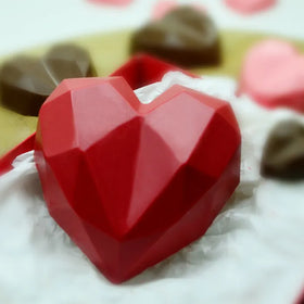 Geo Hearts Chocolate Mould | 3 piece