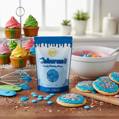 Bakette Dark Blue Colourmelts - Candy Melting Drops (250g)
