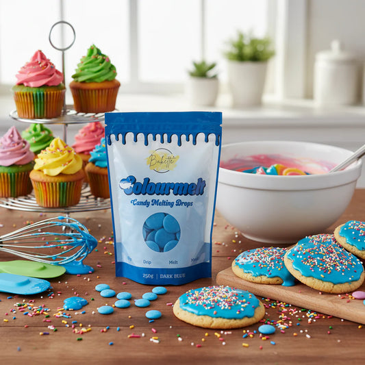 Bakette Dark Blue Colourmelts - Candy Melting Drops (250g)