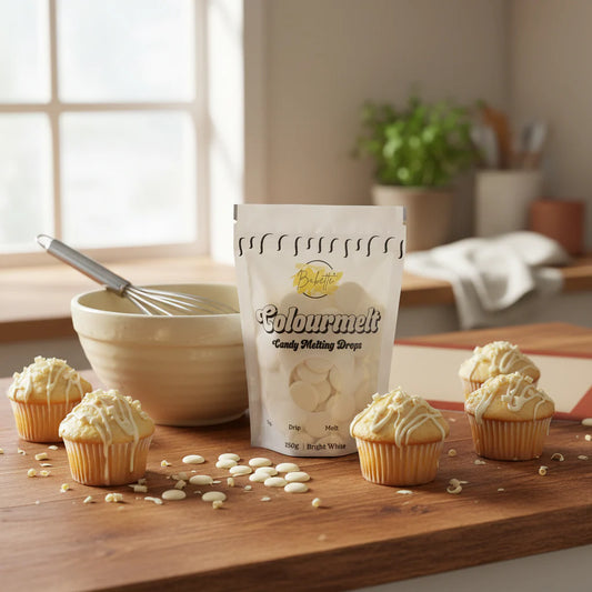 Bakette Bright White Colourmelts - Candy Melting Drops (250g)
