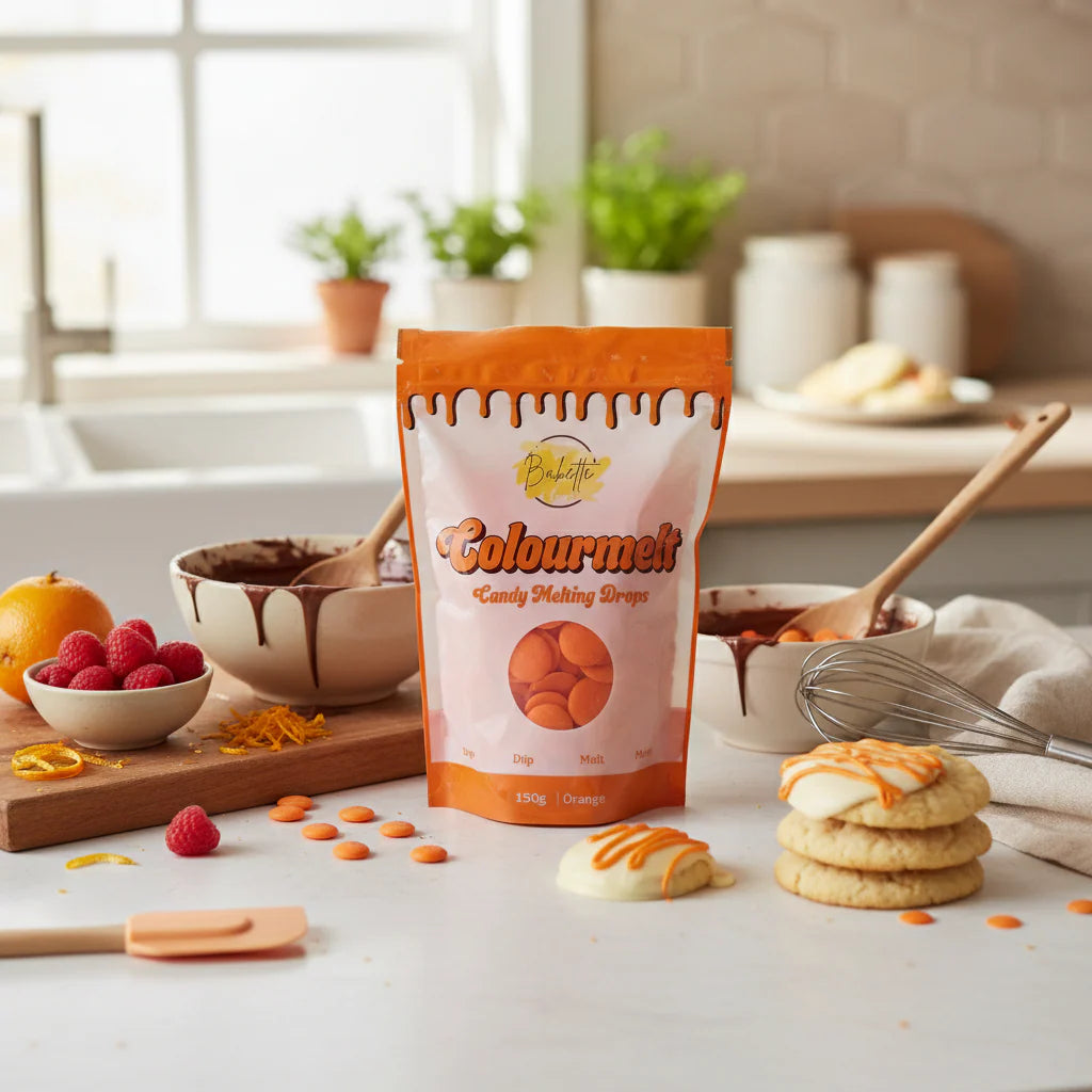 Bakette Orange Colourmelts - Candy Melting Drops (250g)