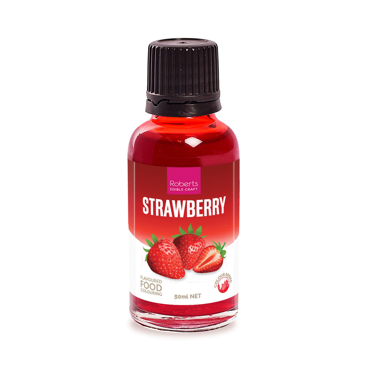 Roberts Strawberry Flavoured Food Colouring 30ml