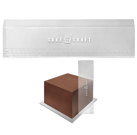 Cake Craft Acrylic Scraper With Height Guide 12inch