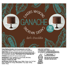 Dark Chocolate Ganache | Cakers Masking Cake Craft | 750 g