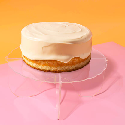 CAKE & CANDLE Plateau Gateau 3-Piece Acrylic Cake Stand (CLEAR)
