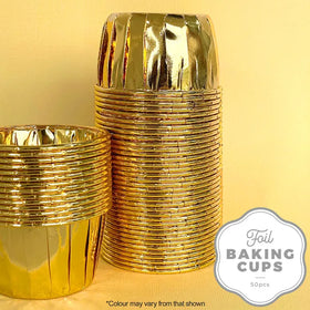 Foil Baking Cup Round - Gold (50 pack)
