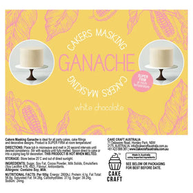 White Chocolate Ganache | Cakers Masking Cake Craft | 750 g