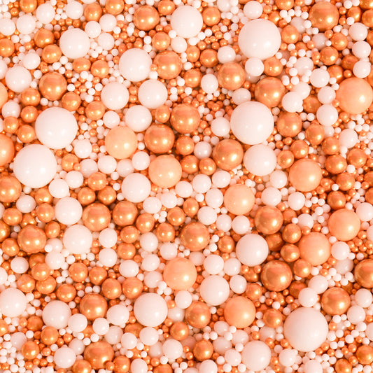 CHAMPAGNE VELVET Mixed Pearls Sprinkles (500g) - by Sprinks