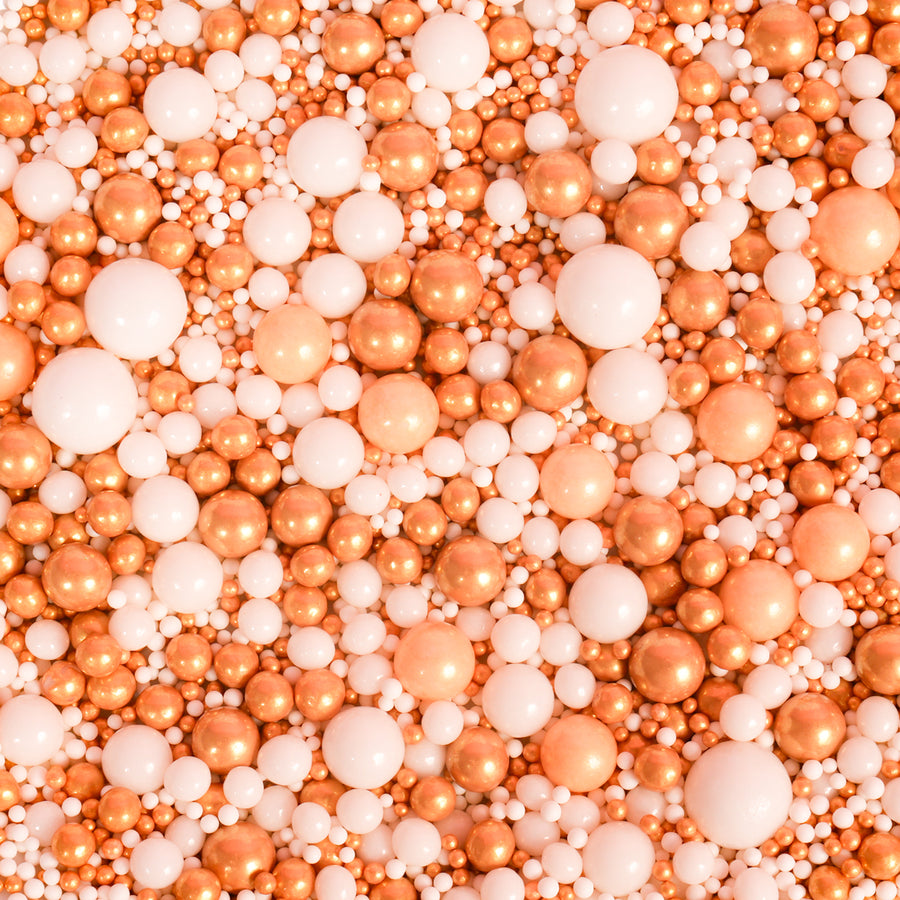 CHAMPAGNE VELVET Mixed Pearls Sprinkles (500g) - by Sprinks