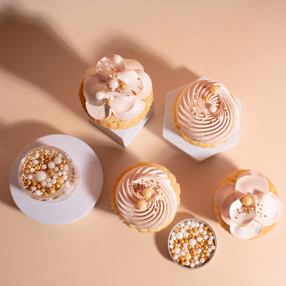 CHAMPAGNE VELVET Mixed Pearls Sprinkles (500g) - by Sprinks