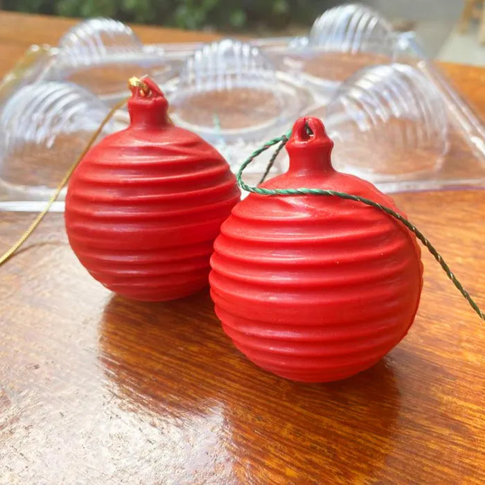 Christmas | Bauble Striped Chocolate Mould | 3 piece