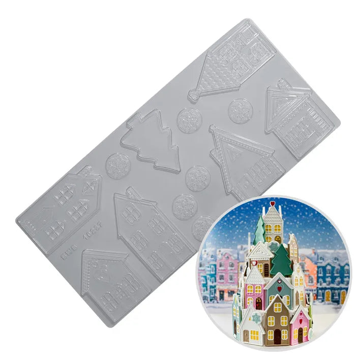 Christmas | Christmas Houses Gingerbread Cottages Chocolate Mould | 1 piece