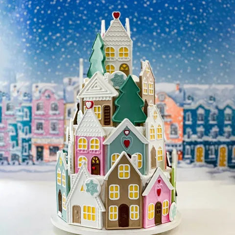 Christmas | Christmas Houses Gingerbread Cottages Chocolate Mould | 1 piece