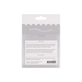 Colour Mill Edible Silver Leaf Transfer Sheets (5 pieces)
