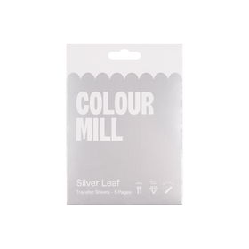Colour Mill Edible Silver Leaf Transfer Sheets (5 pieces)