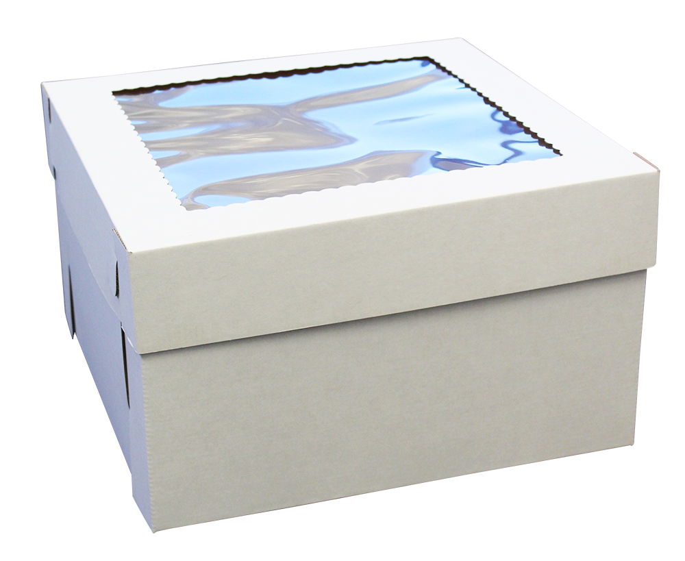 Cake Box 18x18x8" Top Window - E Flute