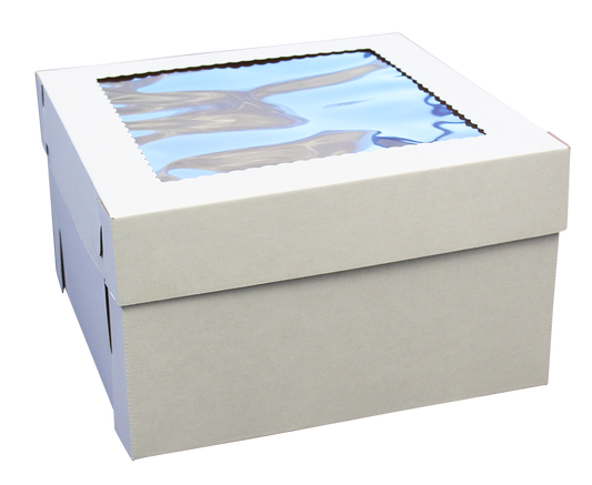 Cake Box 18x18x8" Top Window - E Flute