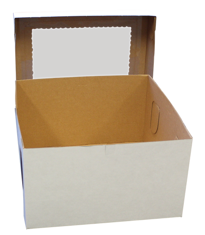 Cake Box 18x18x8" Top Window - E Flute