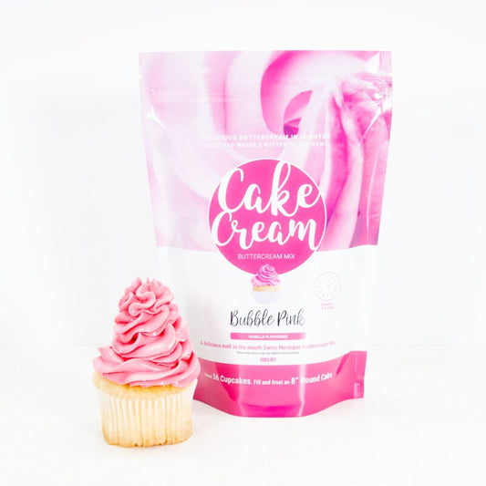 Cake Cream Buttercream - Bubble Pink - Vanilla Flavour (400g)