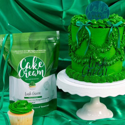 Cake Cream Buttercream - Lush Green - Vanilla Flavour (400g)