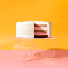 CAKE & CANDLE Plateau Gateau 3-Piece Acrylic Cake Stand (CLEAR)