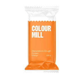 Colour Mill Decorators Dough Fondant 250g - Orange