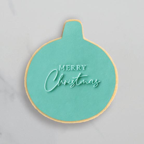 Cookie Embosser Stamp - MERRY CHRISTMAS 1