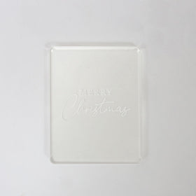 Cookie Embosser Stamp - MERRY CHRISTMAS 3
