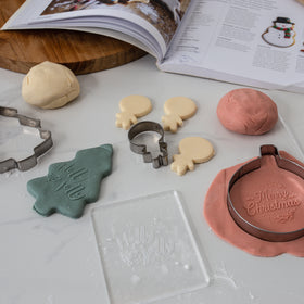 Cookie Embosser Stamp - MERRY CHRISTMAS 3