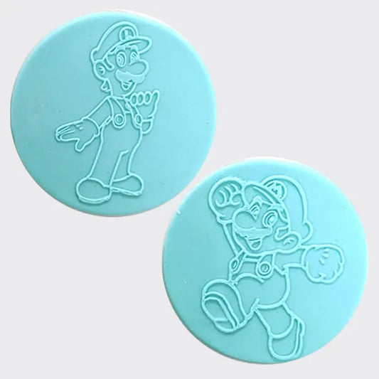 Cookie Debosser Stamp Super Mario Bros Mario Luigi (set of 2)