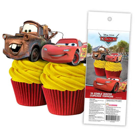 Disney Cars Edible Wafer Cupcake Toppers 16pcs