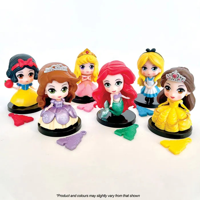 Disney Princess - Plastic Figurines Cake Cupcake Toppers (6 pieces)
