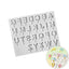 Drip Uppercase Alphabet Letters Silicone Mould