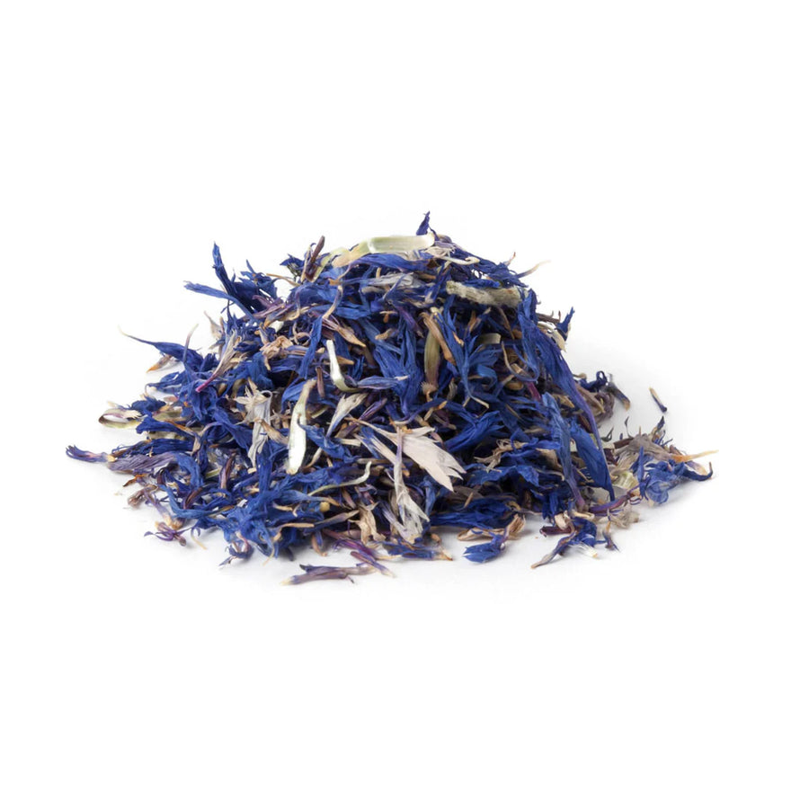 Dried Edible Flowers Cornflower Blue Jar