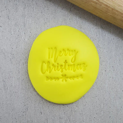 Merry Christmas Cookie Fondant Embosser